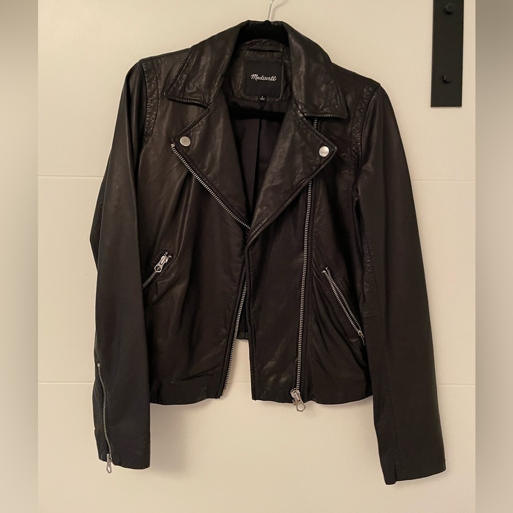 Madewell Leather Motorcycle Jacket - Like New!